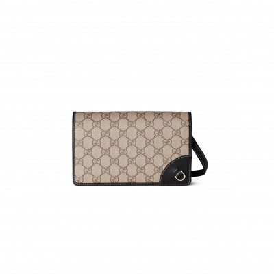 GUCCI GG EMBLEM SUPER MINI SHOULDER BAG 820688 (20*12.5*5cm)